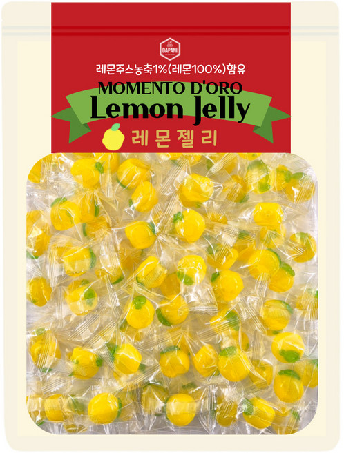 다파니 모멘토도로 레몬젤리 대용량 100개입