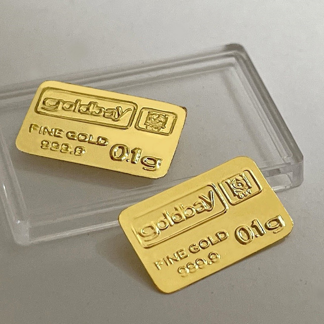 [골드베이미니] 순금 골드바 칩 0.5g 콩알금 땅콩금 24K 999.9