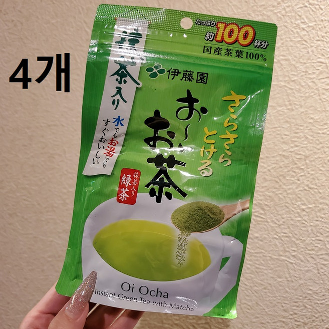 이토엔 오이오차 녹차 가루 80g, 1개입, 4개