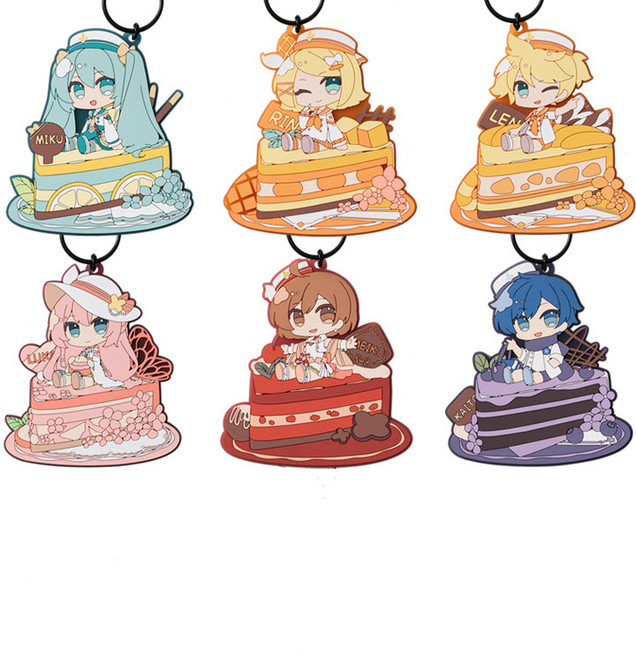 [Moeyu] VOCALOID 디저트 시리즈 PVC 키홀더 열쇠고리, KAITO, 1개