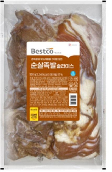 베스트코 순살족발 슬라이스, 900g, 1개
