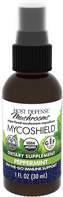 호스트 디펜스 마이코쉴드 머쉬룸 스프레이 페퍼민트 Host Defense MycoShield Spray Mushrooms, 1개, 30ml - 쿠팡