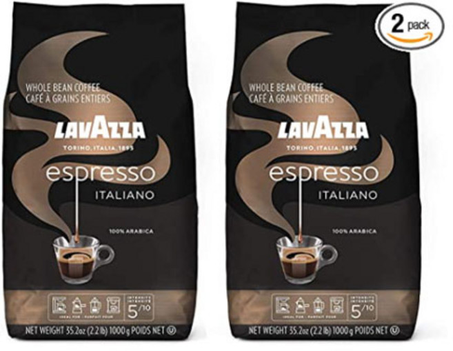 라바짜 에스프레소 이탈리아노 홀빈 1000g 2팩 Lavazza Espresso Italiano Whole Bean, 1kg, 2개