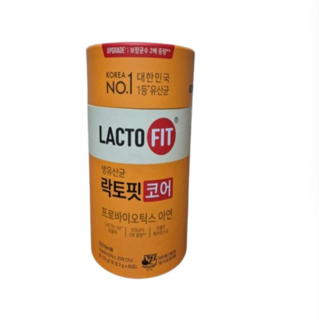 락토핏 정품 코어 유산균 60p, 120g, 18개