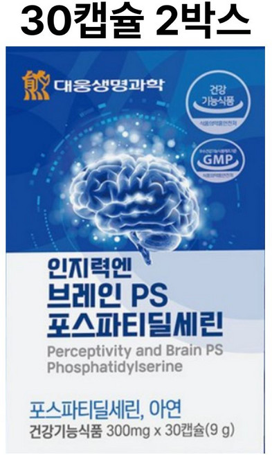 대웅생명과학 인지력엔 브레인 PS 포스파티딜세린 두뇌, 1개, 60정