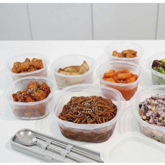 국산 전자레인지 냉동밥 보관용기, 300ml, 8개