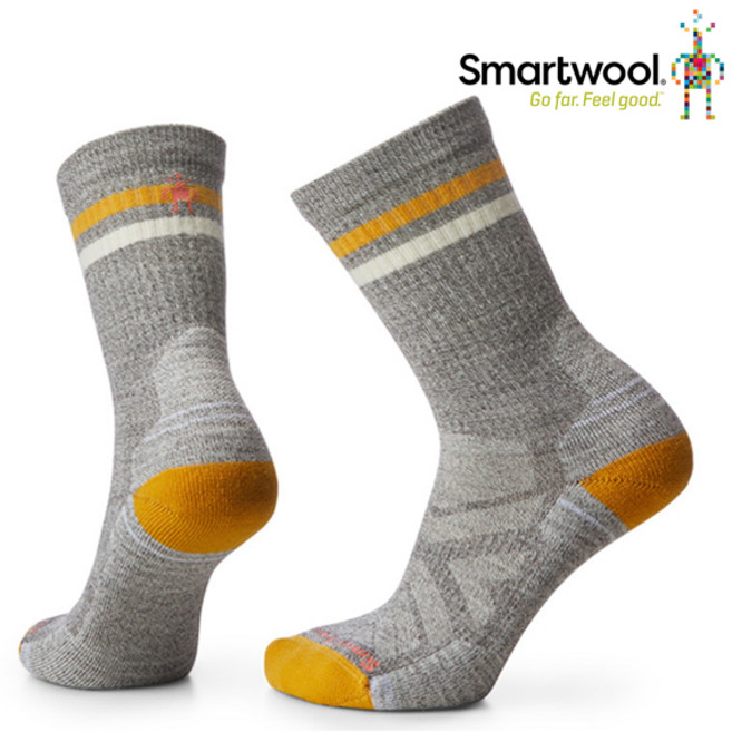 [스마트울] W Hike Light Cushion Tube Stripe Crew Socks - Taupe Natural Marl, 1개