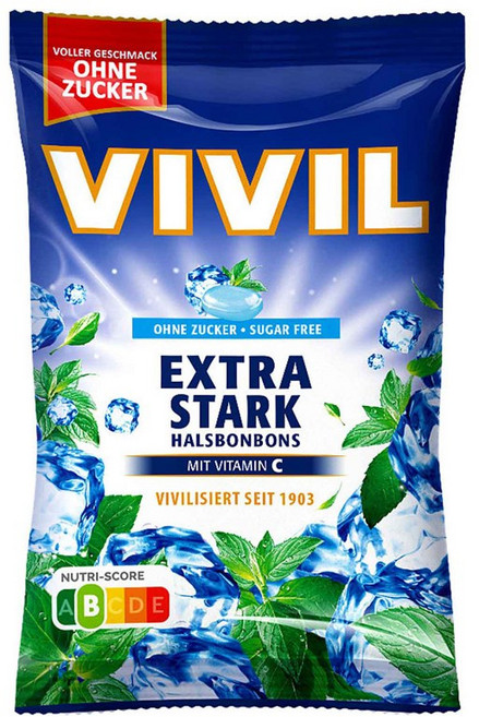 비빌 무설탕 캔디 엑스트라 스트롱 120g, 1개