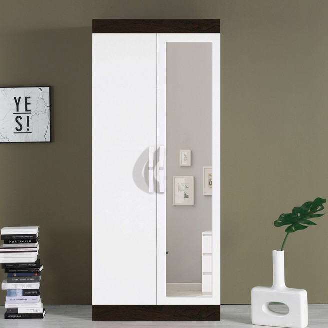 국내제작 직접배송 거울형 이느낌 810 긴문장 장롱 이불장 양복장, 왠지화이트