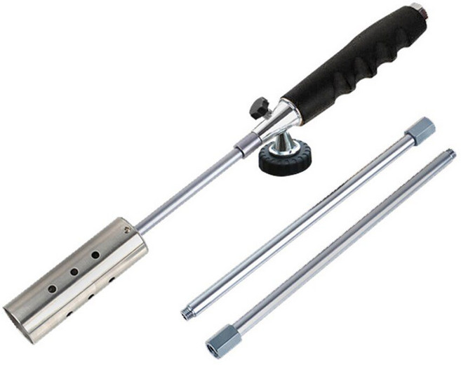 토치 바베큐 원목 숯 캠핑 요리용 미니 휴대용 BBQ 자동 가스 부탄가스 불맛 조리용 야외, 블랙, 1개