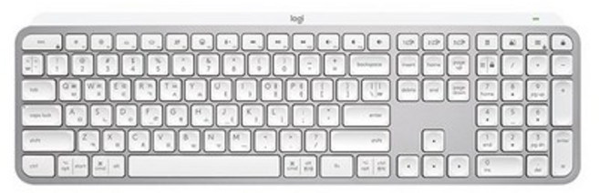 로지텍 MX KEYS S 무선 일반형 키보드, 페일그레이, 920-011599, 제조사축