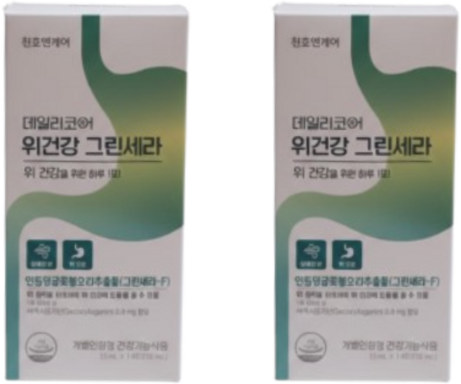 천호엔케어 데일리코어 위건강 그린세라 14p, 210ml, 2개