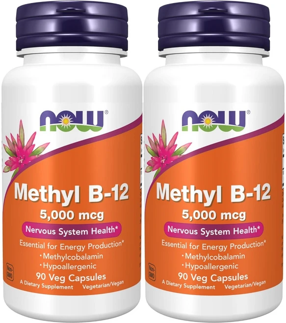 나우푸드 메탈 비타민 B12 5000mcg 베지캡슐, 90정, 2개 - 쿠팡