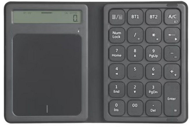 아이노트 멀티페어링 블루투스 터치 키패드 전자 계산기, KN10T(블루투스)
