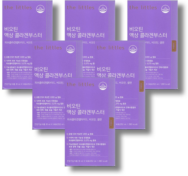 더리틀스 비오틴 액상 콜라겐부스터 14p, 252ml, 6개