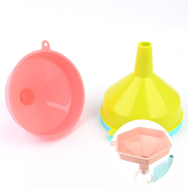 입구 넓은 곡식 잡곡 페트병 음식물 깔때기 깔때 원형 수제청깔때기, 육각