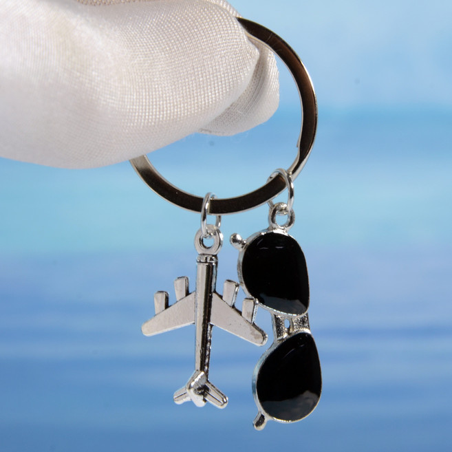 항공기 기장 키링, 1개, silver