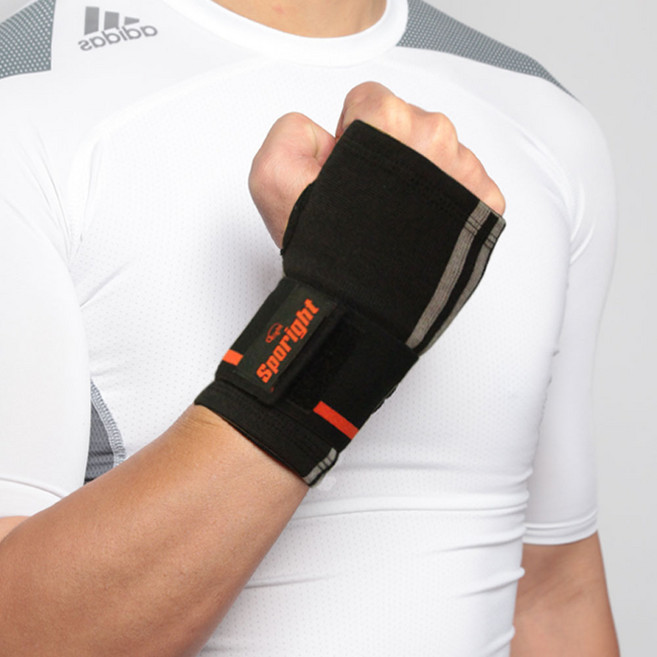 리브위트 엄지걸이형 손목보호대 건초염 보호대, 향균 손목겸용-블랙, 1개