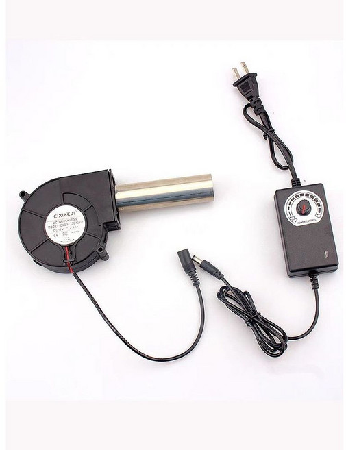 폐유 난로 송풍기 공장 속도조절 원형, 송풍기+속도조절기+배출구 5x2.6CM