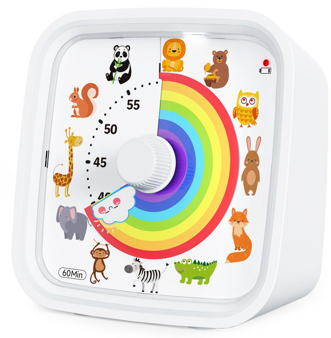 공부타이머 타이머 공부타이머스톱워치 공부타이머스톱워치무소음 타이머 주방타이머, a, 백색 동물, 1개