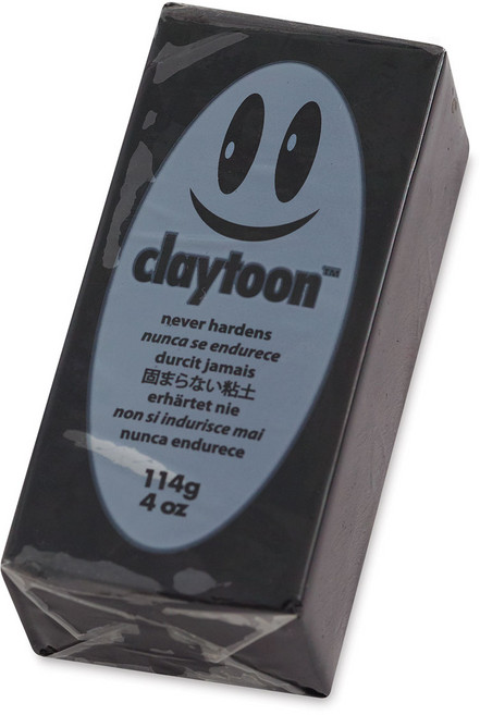 전문가용 유점토 클레이툰 114g Van Aken / Claytoon, 검정(Black)
