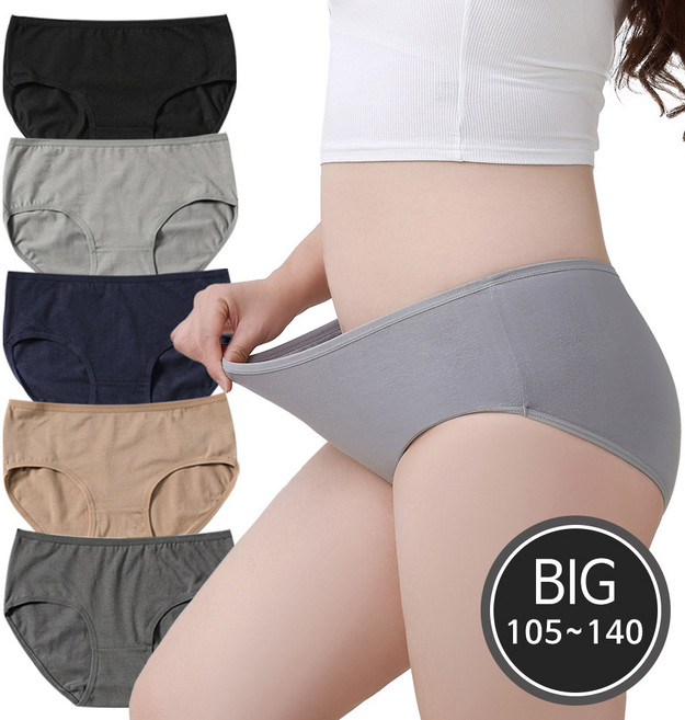 빅사이즈 데일리 삼각 여성팬티 5종