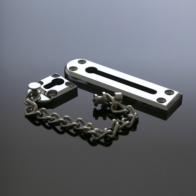 국산 코메리 체인 안전고리 도어잠금 시건장치 1P, 크롬, 1개