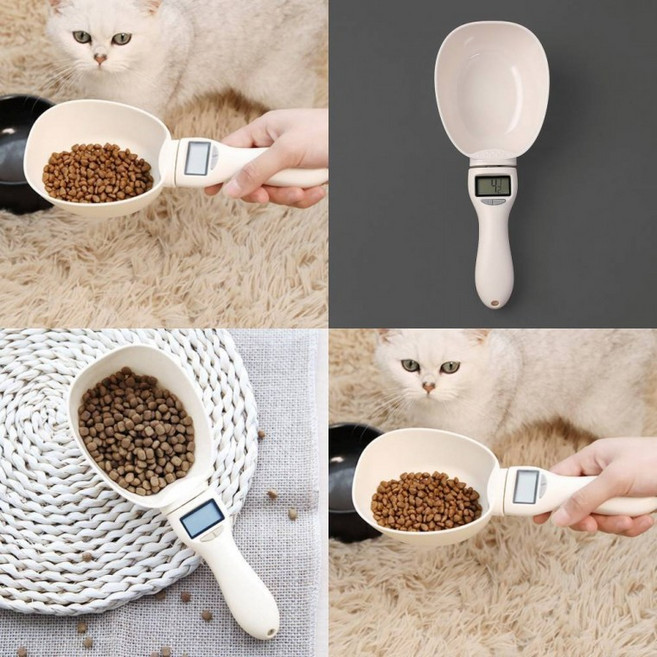 강아지 고양이 계량저울 사료스쿱 애견용품 강아지사료스쿱 강아지사료스푼, 1개, 1ml