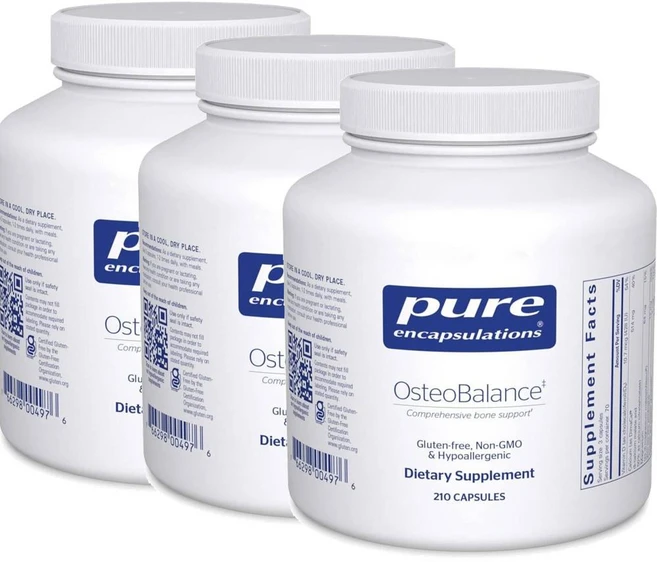 퓨어인캡슐레이션 오스테오밸런스 칼마디 아연 캡슐 Pure Encapsulations OsteoBalance, 3개, 210정 - 쿠팡
