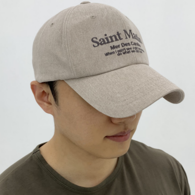 디베일 세인트마틴 로고 빅사이즈 볼캡 남성 대두 모자