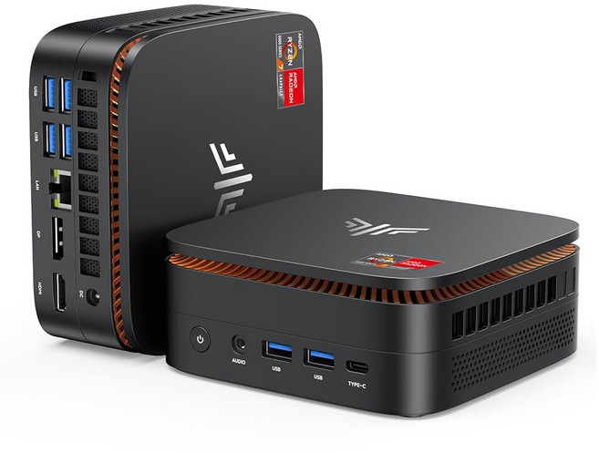 KAMRUI 하이퍼 H1 미니 게이밍 PC AMD Ryzen 7 6800H 32GB DDR5 4800MHz 1TB M.2 NVMe PCIe3.0x4 SSD PC(8C/16T, 2 H1 AMD Ryzen 7 6800H 16GB RA