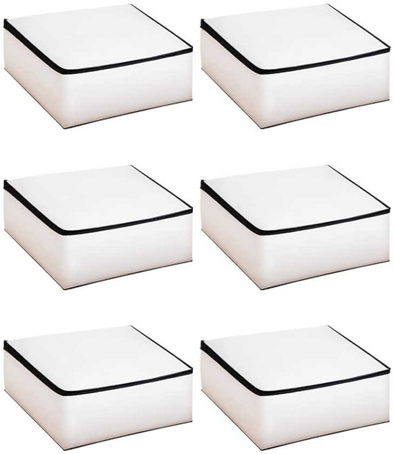 고루담 ONLYSUN 피니싱백 패브릭 이불 케이스 가방 보관 초특대 80x60x25cm 6개입, 6개, 화이트