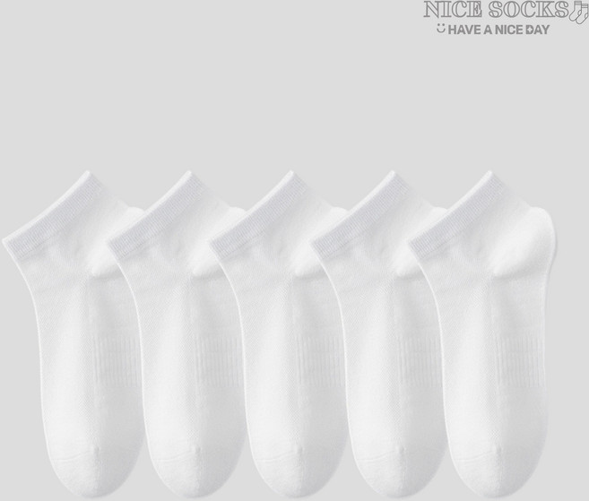 여성 여름 모달 페이크삭스 쿨링 통기성 양말 5켤레 세트