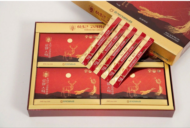 6년근 고려홍삼정 로얄스틱 ( 녹용+ 동충하초+인삼) 100포, 1개, 100회분