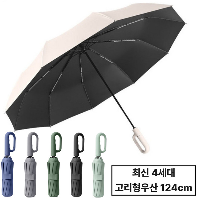 슈렌다 원터치 초대형 튼튼한 고리형 자동3단우산 양우산 골프우산