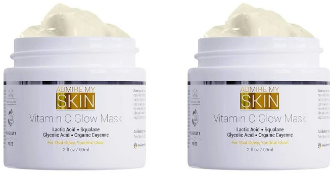 Admire My Skin 어드마이어 마이스킨 비타민C 그로우 마스크 크림 60ml 2팩, 1개입 - 쿠팡