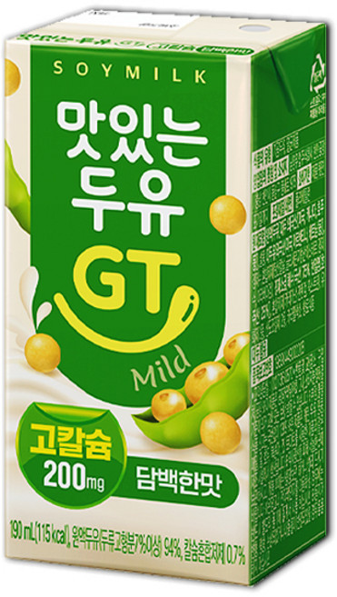 남양유업 맛있는두유GT 고칼슘담백 190ml x 24팩, 1박스