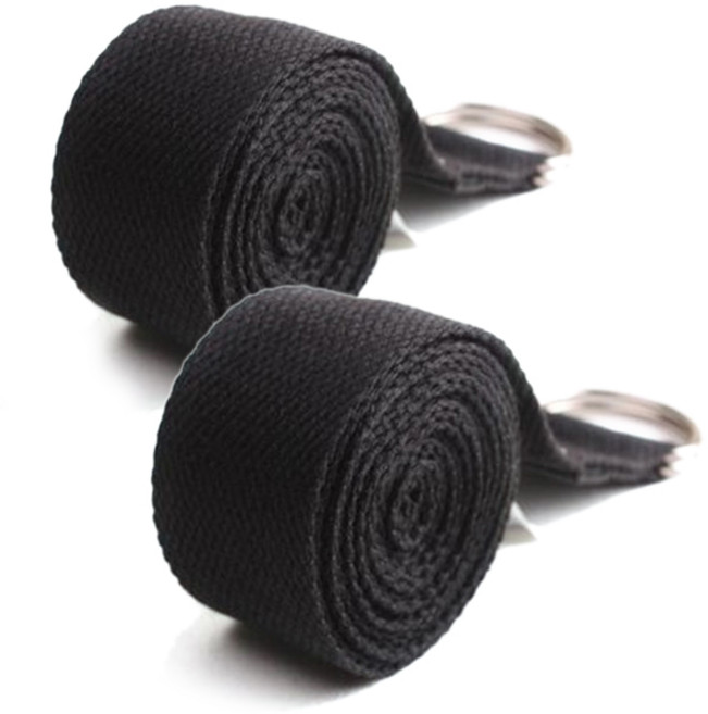 허황후 요가 스트랩, 블랙, 2개