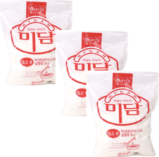 한정성 맛있는 이야기 미담, 3개, 3kg