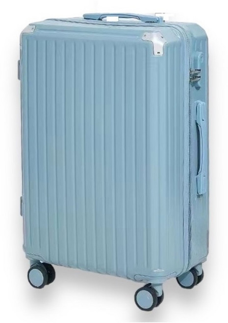 Bogazy 26吋行李箱/掛勾/杯架/USB充電孔 Travel遊趣_藍色