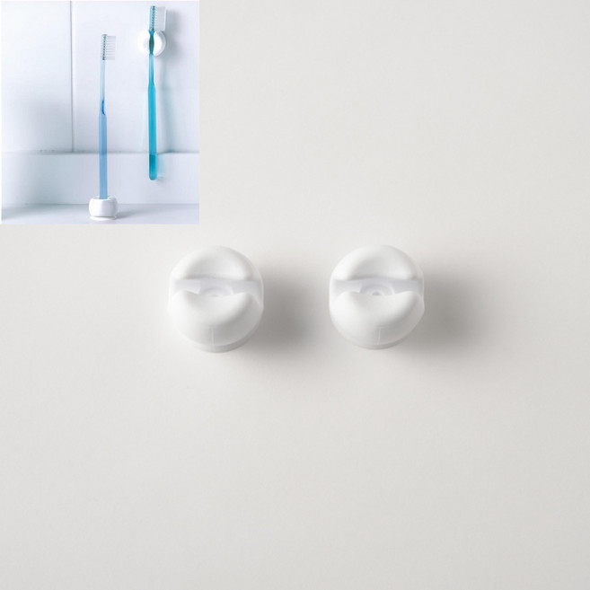 일본 마나 칫솔 홀더 / W614, 화이트 [W614W], 2개