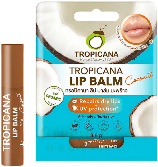 트로피카나 립밤 오가닉 코코넛오일 38 G., 1개, 3.8g, COCONUT