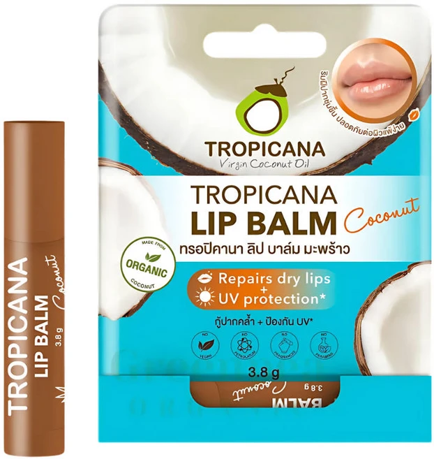 트로피카나 립밤 오가닉 코코넛오일 38 G., 1개, 3.8g, COCONUT - 쿠팡