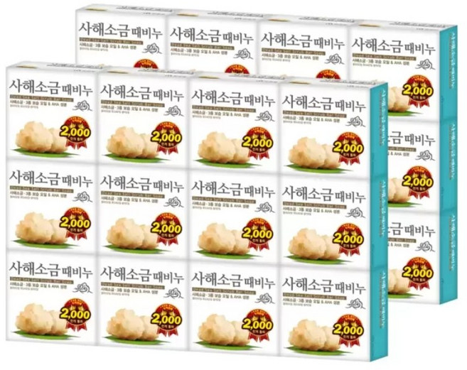 무궁화 사해소금 때비누, 100g, 24개입