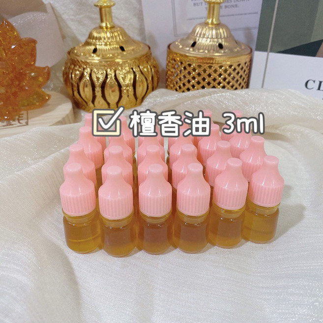 檀香精油 3ml 淨化能量 水晶週邊輔助, 1個, 檀香