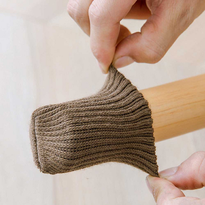 유앤홈 소음방지 의자발커버 16p, 브라운, 16개