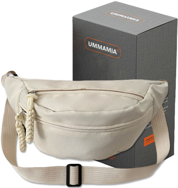 엄마미아 남녀공용 가벼운 데일리 힙색