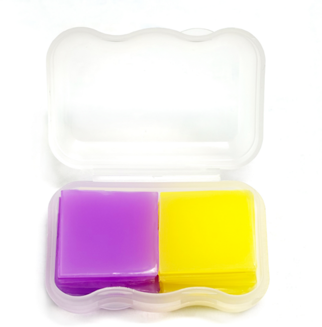 블링블링 보석십자수 2.5x2.5cm 고체풀세트 12p, 1세트, 노랑/보라