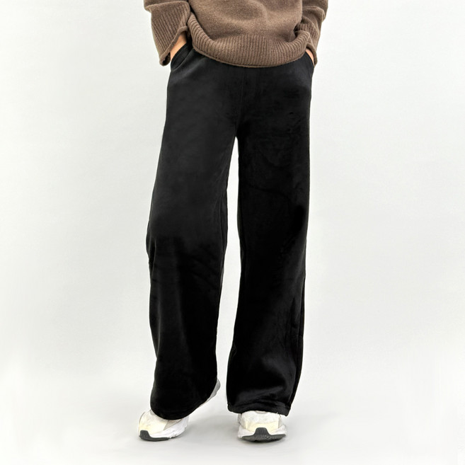 디알엠 여성 밴딩 기모 골지 통바지