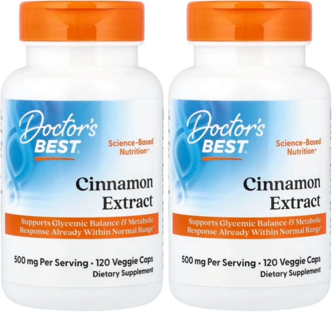 닥터스베스트 계피 추출 Cinnamon Bark 250mg 120캡슐 2통, 120정, 2개 - 쿠팡